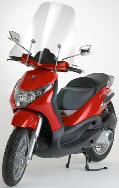Windschutzscheibe Komplett FüR Piaggio Beverly 125 250 2004 2005 2006 2007 2008-image