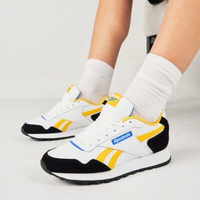 Reebok Glide Men s Sneaker Running Shoe White Athletic Trainers #227