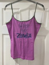 Wild For zumba strappy vest top fitness camo gym dance Size 8 10 12 14 16 S L XL