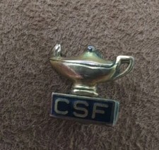 ANTIQUE GOLD Filled CSF CALIFORNIA SCHOLARSHIP FOUNDATION HONORS PIN COLLEGE