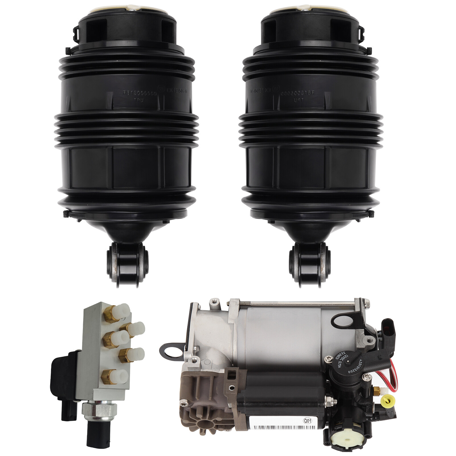 4* Rear Air Suspension Spring Compressor Relay Kit For Mercedes W211 E500 Wagon-image