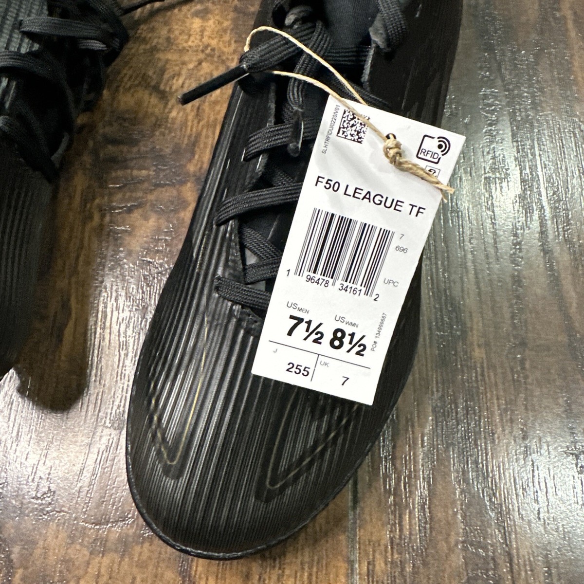 Adidas F50 League TF DARKSPARK Men's Turf Soccer Shoes Size 7.5