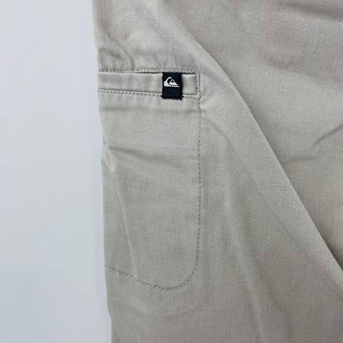 Quiksilver Shorts Men Size 32 Beige Dress Shorts Casuals Beach Skate - Picture 11 of 13
