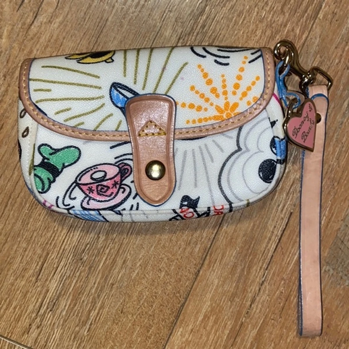 Dooney Bourke Disney Sketch Wristlet Retired eBay