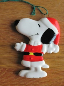 史努比 花生漫画陶瓷摆件平底圣诞老人复古3 高 Ebay