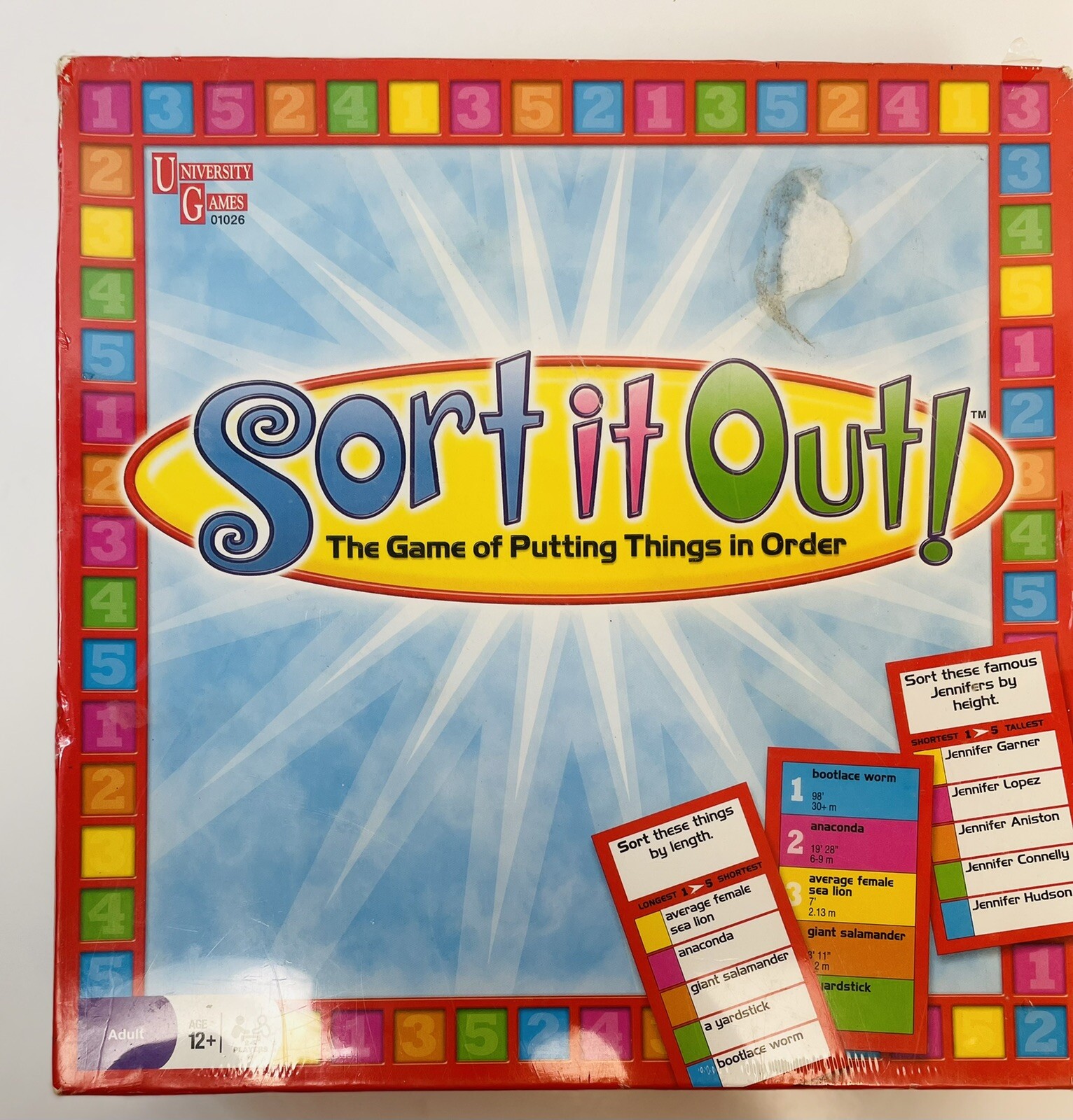 - Game Of Putting Things In Order - University Games -new
