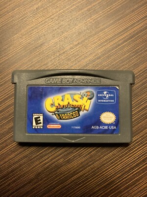 Crash Bandicoot 2: N-Tranced (Nintendo Game Boy Advance) Cartridge Only Tested