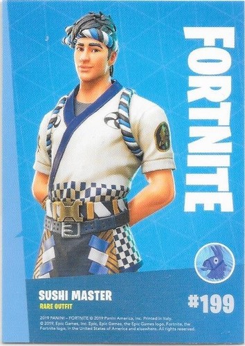 Carte - Fortnite - Common - Sushi Master - N°199 - 2019 | eBay