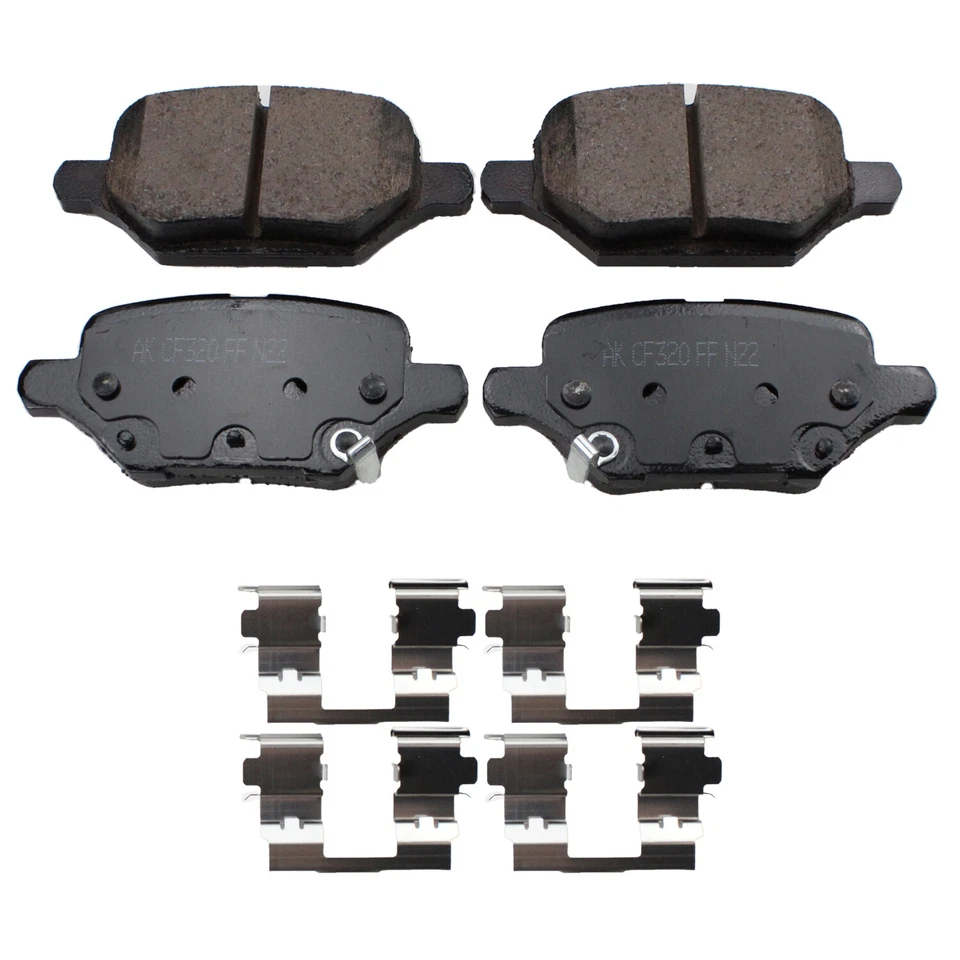 Комплект задних керамических тормозных колодок Akebono ProACT для Buick Encore Chevrolet Trax 18-22 - Изображение 2 из 4