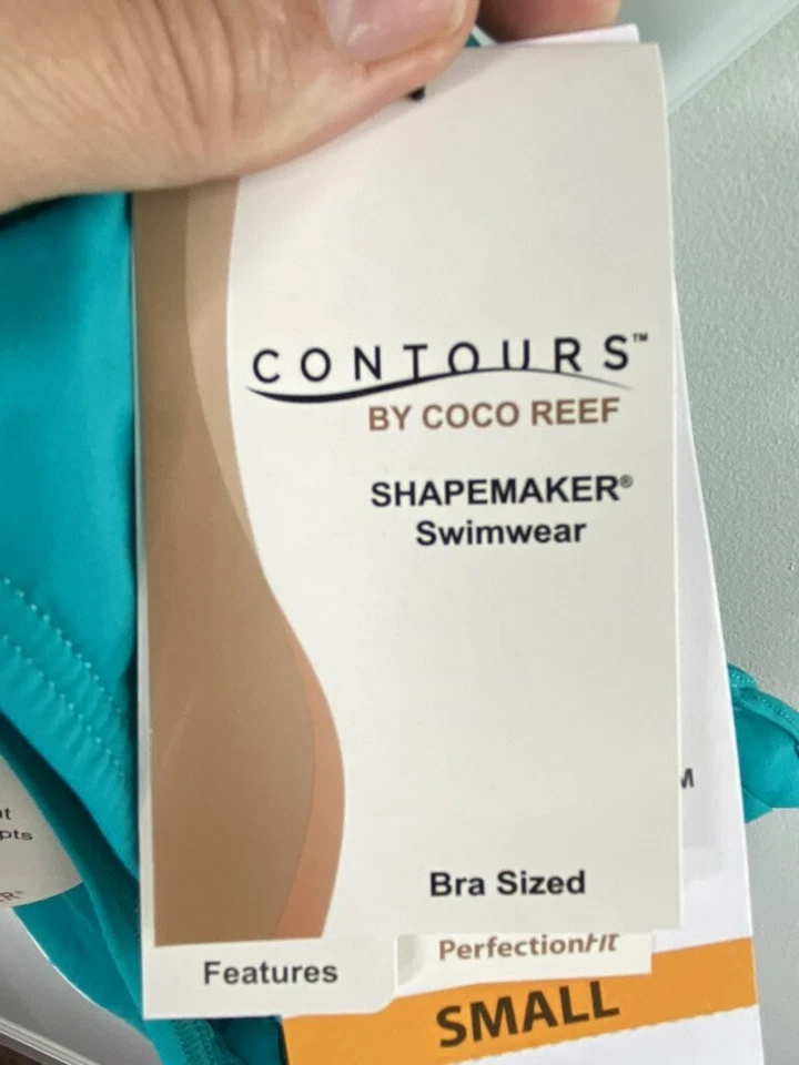 Cocoreef Contours Halo Sarong Swimsuit Cover Up Teal Size S - Image 3 of 4