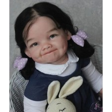 28inch Reborn Baby Doll Toddler With Hand-Rooted Hair Already Finished Doll Gift
