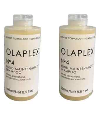 Olaplex No.4 Bond Maintenance Shampoo Repairs-Strengthens Nourishes 8.5 oz 2 PK