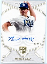 2020 Topps Definitive Rookie Autograph #DRA-BRM Brendan McKay #50/50
