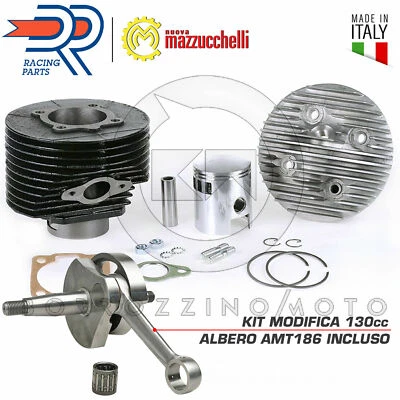 MAZZUCCHELLI DR KIT 130 GRUPPO TERMICO Ø57 MODIFICA DR CON ALBERO MAZZUCCHELLI VESPA PK 50 XL