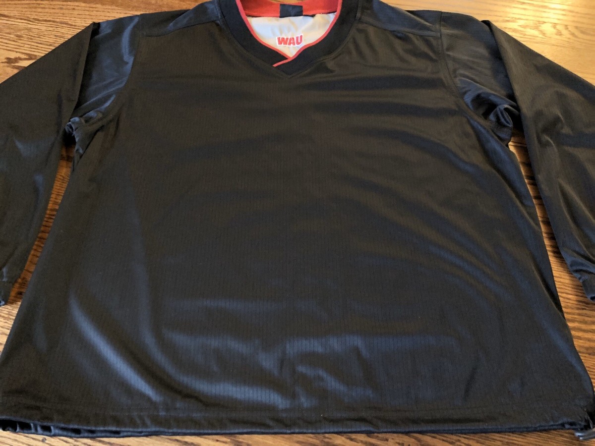 Pull Homme AKWA Classic – Coupe-vent Brodé UAW Noir Et Rouge – Taille M – Occasion Très Bon état