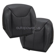 For 2013-2017 Jeep Wrangler Rubicon Driver / Passenger Bottom Seat Cover Black