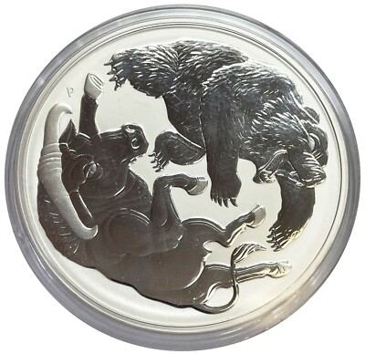 2020 P SILVER AUSTRALIA $30 DOLLAR 1 KILO BULL & BEAR COIN 32.15