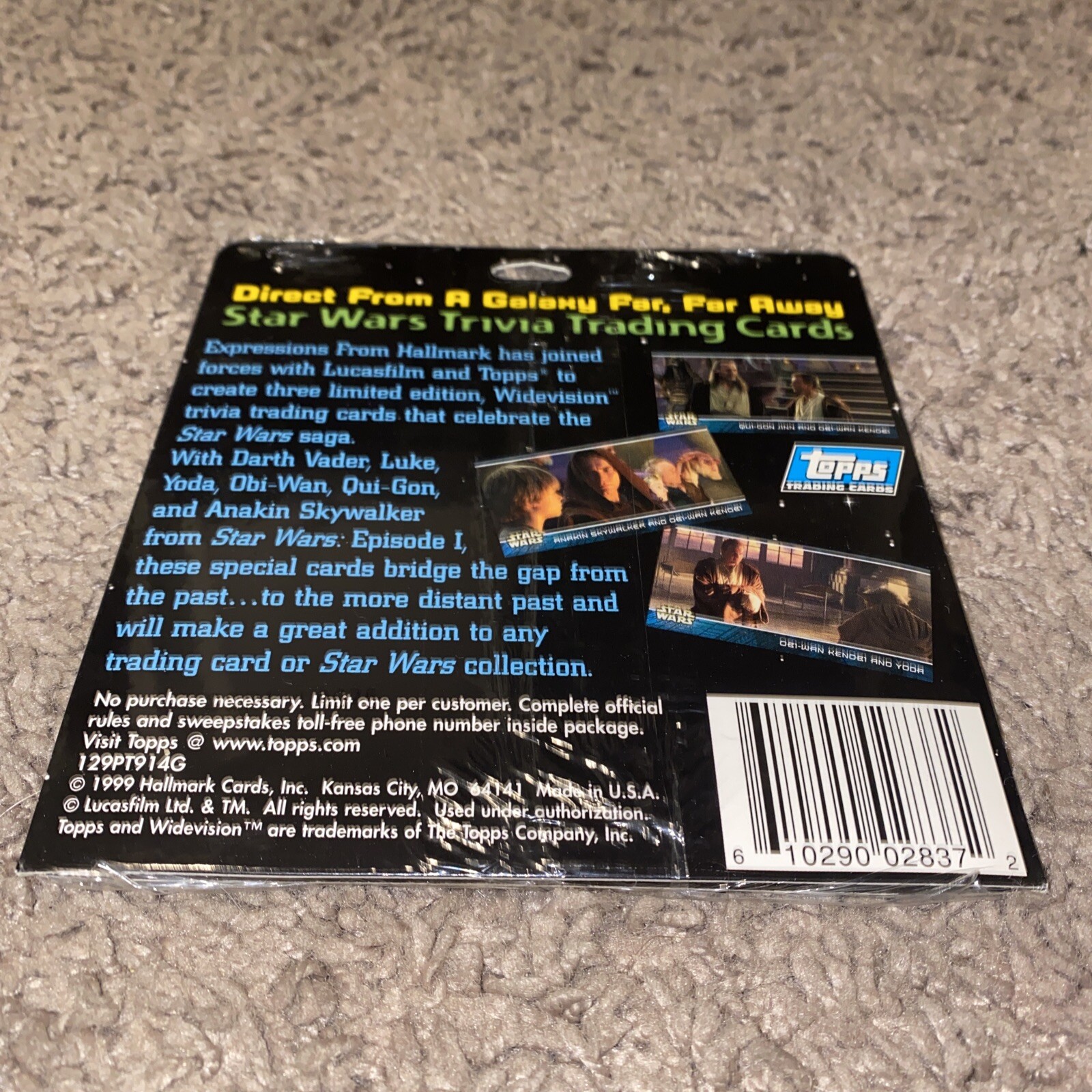 LOT (17) Star Wars Episode I Hallmark Trivia Trading Cards Topps 1999 Widevision - Picture 5 of 5