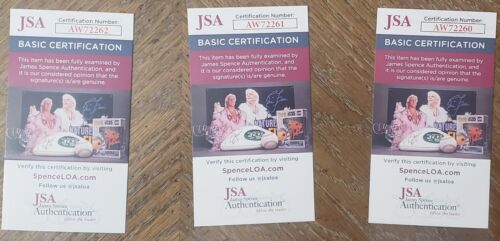 Bob Feller, Lou Boudreau, Marion Motley autographed memorabilia (JSA approved!) - Picture 3 of 7