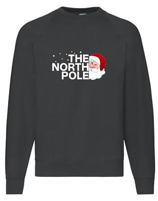 PrintBar Santa I Know Him! Sweatshirt - Ho Ho Hilarious! 80% Cotton, Unisex Design, Perfect For Holiday Cheer And Festive Shenanigans! Black