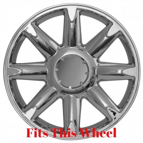 全新 07-14 GMC SIERRA Denali 1500 YUKON XL DENALI CHROME 20 英寸轮毂中心盖 — 第 2/2 张图片