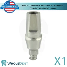 BEGO® Compatible Anatomically Shaped Straight Abut ment 57849 Titanium Dental