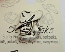 Pewter 17x16mm Texas A&M University ATM Aggie Ole Sarge Skat Tie Tack Lapel Pin!