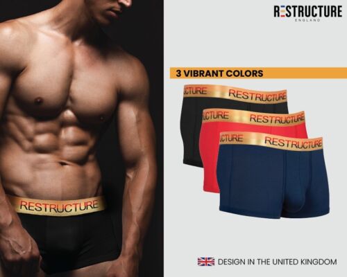 Unterwäsche 3er Pack Boxershorts super weich Bambus hält die Haut trocken den ganzen Tag Comfort Fit - Bild 2 von 24