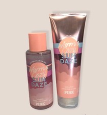 VICTORIA’S SECRET/ PINK ~ Warm & Cozy SUN DAZE Body Mist 8.4oz & Body Lotion 8oz