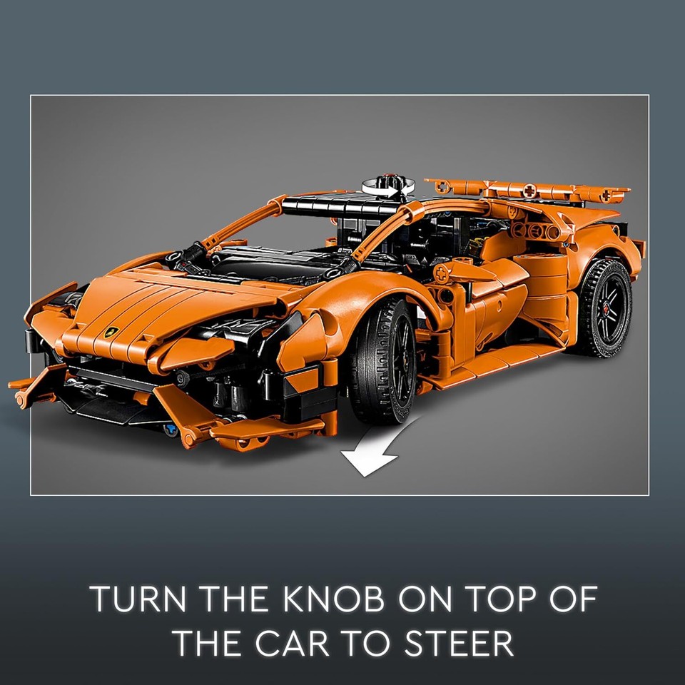 LEGO Technic Huracán Tecnica Orange Advanced Building Toy