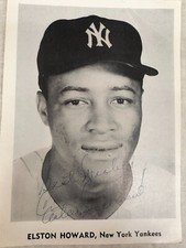 Elston Howard Signed Autographed 1958 Yankees Picture Pack Mint Signature JSA