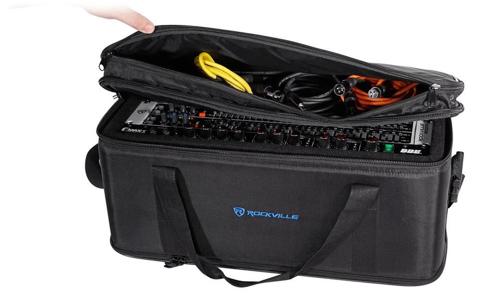 Rockville RRB30 3U Rack Bag Double-Sided Case with 12" Depth + Shoulder Strap - Image 2 of 4