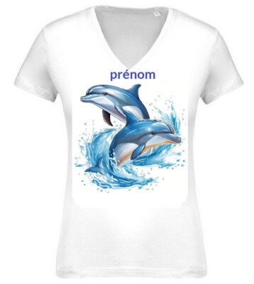 T-shirt Femme Pimkie Taille 36/38 - Occasion Très Bon état - Motif Floral Bleu