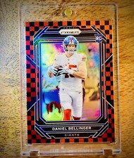 Daniel Bellinger Red & Black Checker Board Rookie Prizm Giants