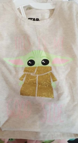 Lizenziertes Star Wars Yoda Mandalorian Mädchen Shirt Short Sets 12m, 18m, 24m, 4T, 5T - Bild 34 von 34