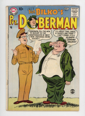 Sgt. Biiko's Private Doberman 2 early DC silver age, tv hijink's-nice Oksner art