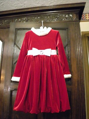 sweet heart rose christmas dress Sweet Heart Rose Girls Red Sparkly Christmas Dress Sz 6