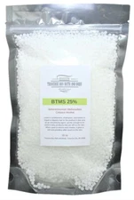 BTMS  25% Conditioning Emulsifier. Resealable stand-up moisture barrier pouch.