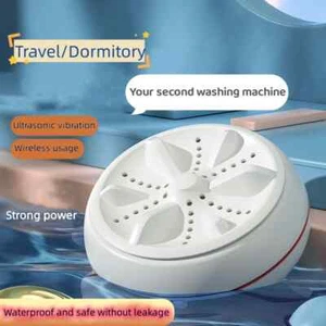 Mini laveuse USB Machine de lavage portable à turbine tournante pour vêtements.
