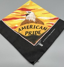 Vtg EasyRiders Biker Bandana Handkerchief USA 15187 American Pride Bald Eagle