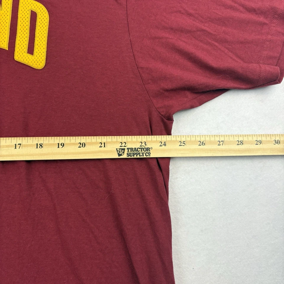 Camiseta Adidas Kyrie Irving Cleveland Cavaliers Para Hombre 2XL Roja Manga Corta NBA Foto 4 de 4