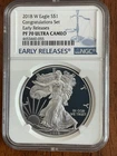 2018 W AMERICAN SILVER EAGLE CONGRATULATIONS SET NGC PF70 “EARLY RELEASES”