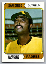 1974 Topps #364 Clarence 'Cito' Gaston San Diego Padres
