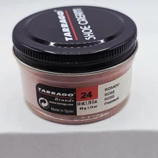 Tarrago Shoe Polish # 24 Rose Cream Leather Protector 1.76 oz. 50ml Boot