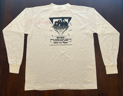 Vintage 1984 Triumph Band NYE Thunder Seven Tour Concert Long Sleeve Shirt Sz. L