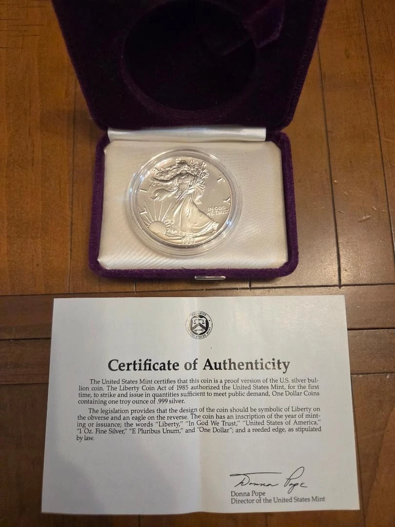 25+ American Eagle Proof 1987 Silver Bullion Coins for sale
