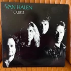 VAN HALEN FIRST PRESS OU812 EMBOSSED VINYL LP RECORD ALBUM WB 25732 LYRIC SLEEVE
