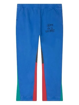 DEPT de la GALERIE Colorblock Sweatpants  Flared Blue Red Green