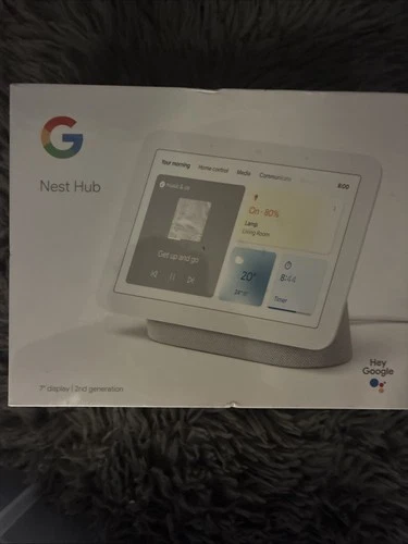 Google Nest Hub (2nd Generation) Smart Display - Chalk (GA01331-GB)