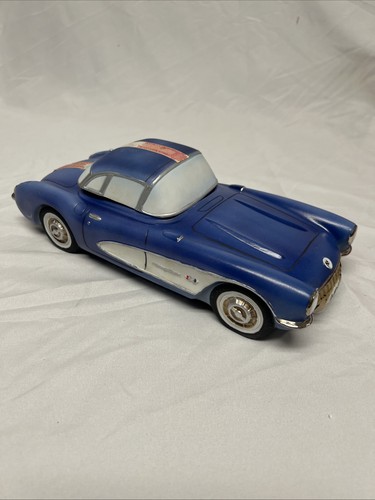 RARE Ezra Brooks 1957 Chevy Corvette - Blue - Heritage China - w/ Box EMPTY